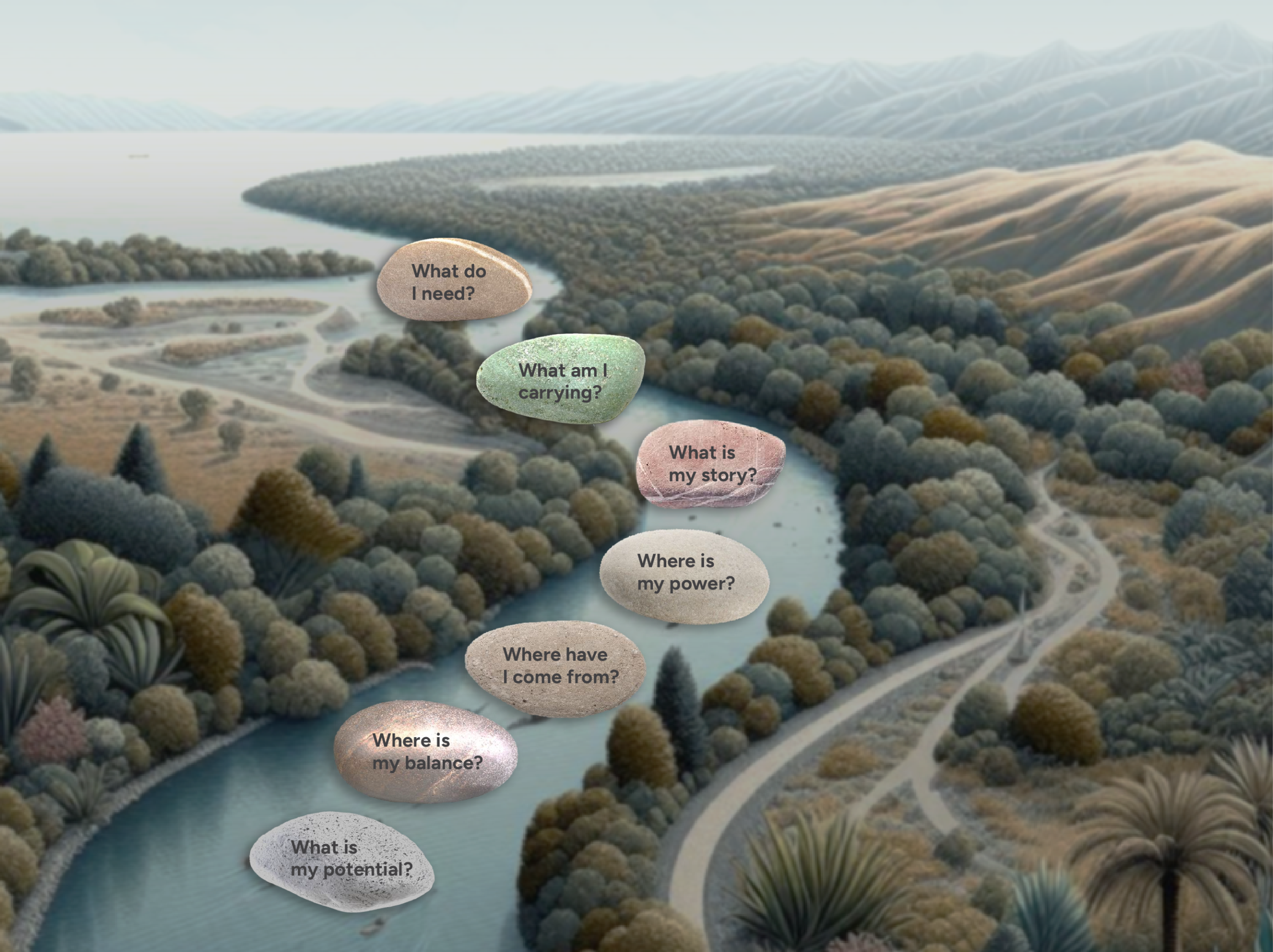 Our Kaupapa in Practice diagram showing seven stepping stones
